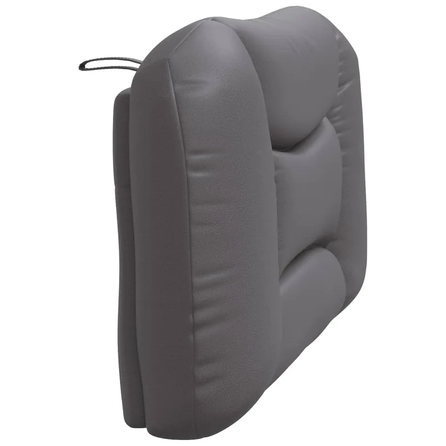Coussin de tête de lit Hvar gris 100 cm similicuir - 6