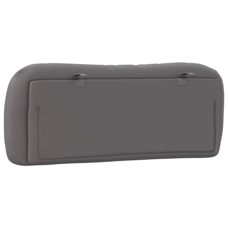 Coussin de tête de lit Hvar gris 100 cm similicuir - 7