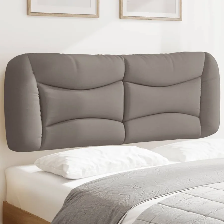 Coussin de tête de lit Hvar taupe 120 cm tissu