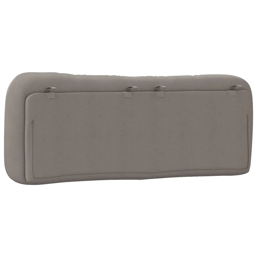 Coussin de tête de lit Hvar taupe 120 cm tissu - 7