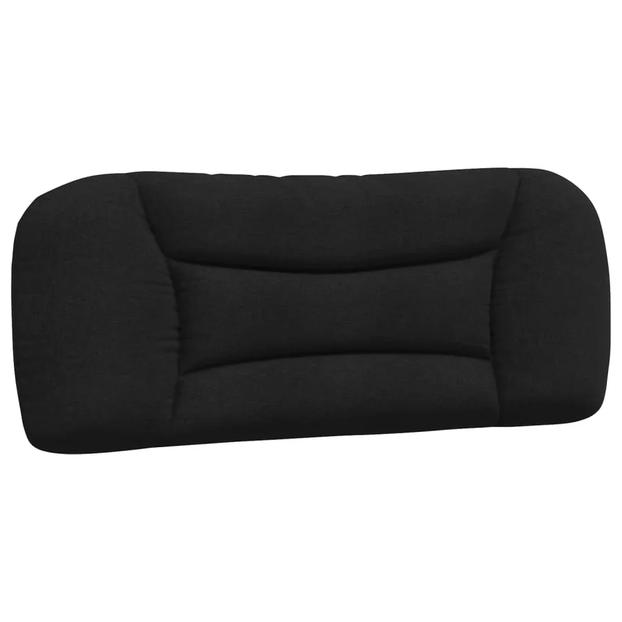 Lit avec matelas Hvar noir 100x200 cm tissu - 5