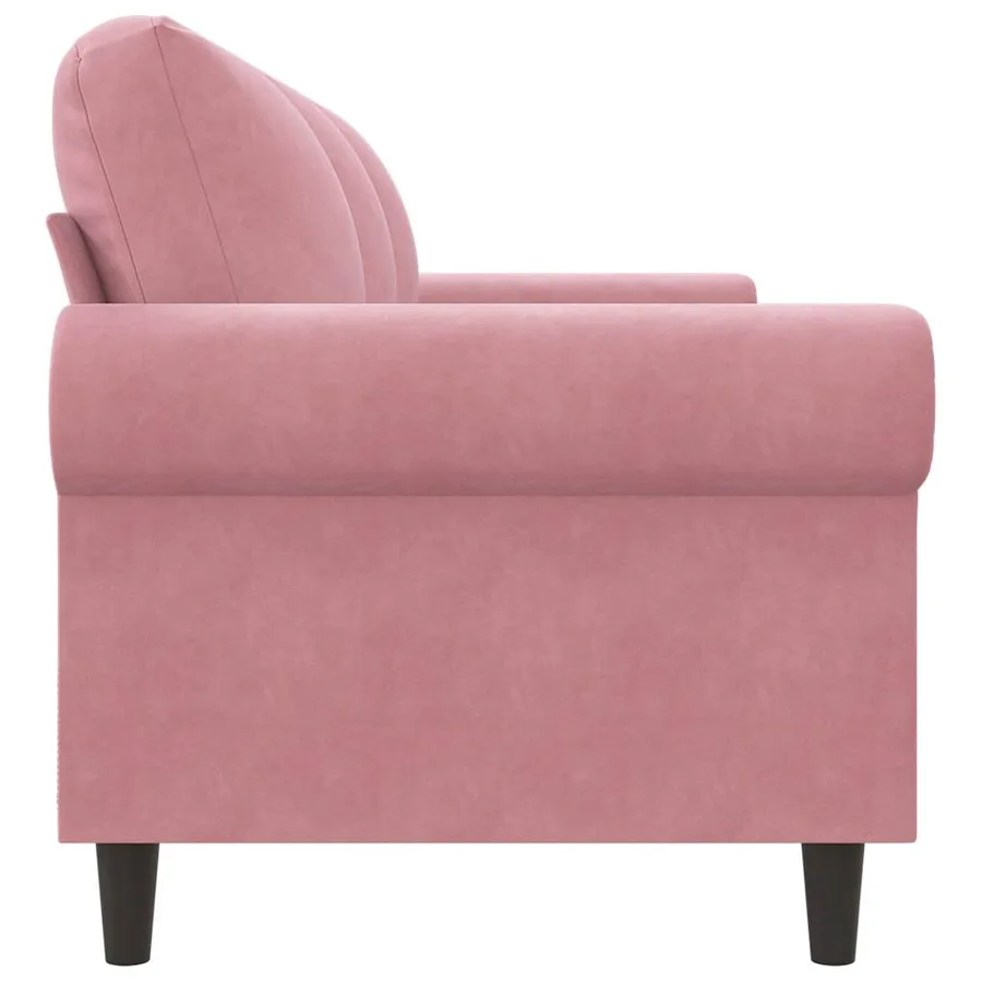 Canapé à 3 places Rose 180 cm Velours - 5