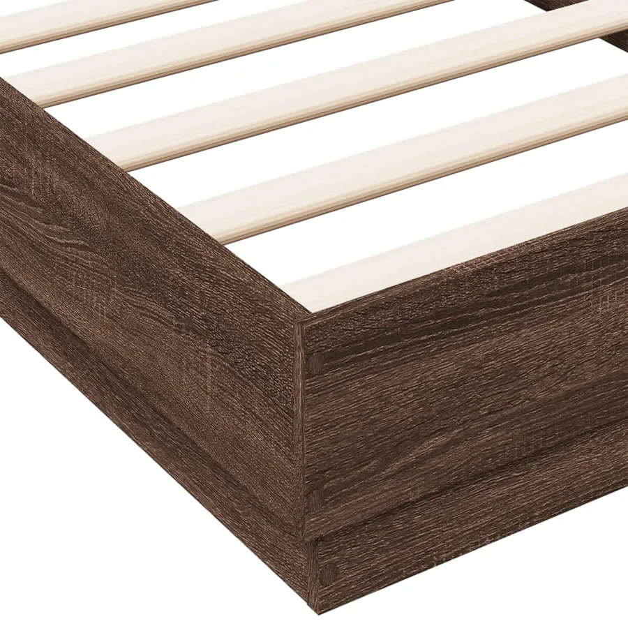 Cadre de lit sans matelas avec lumières LED 90x190 cm - 9