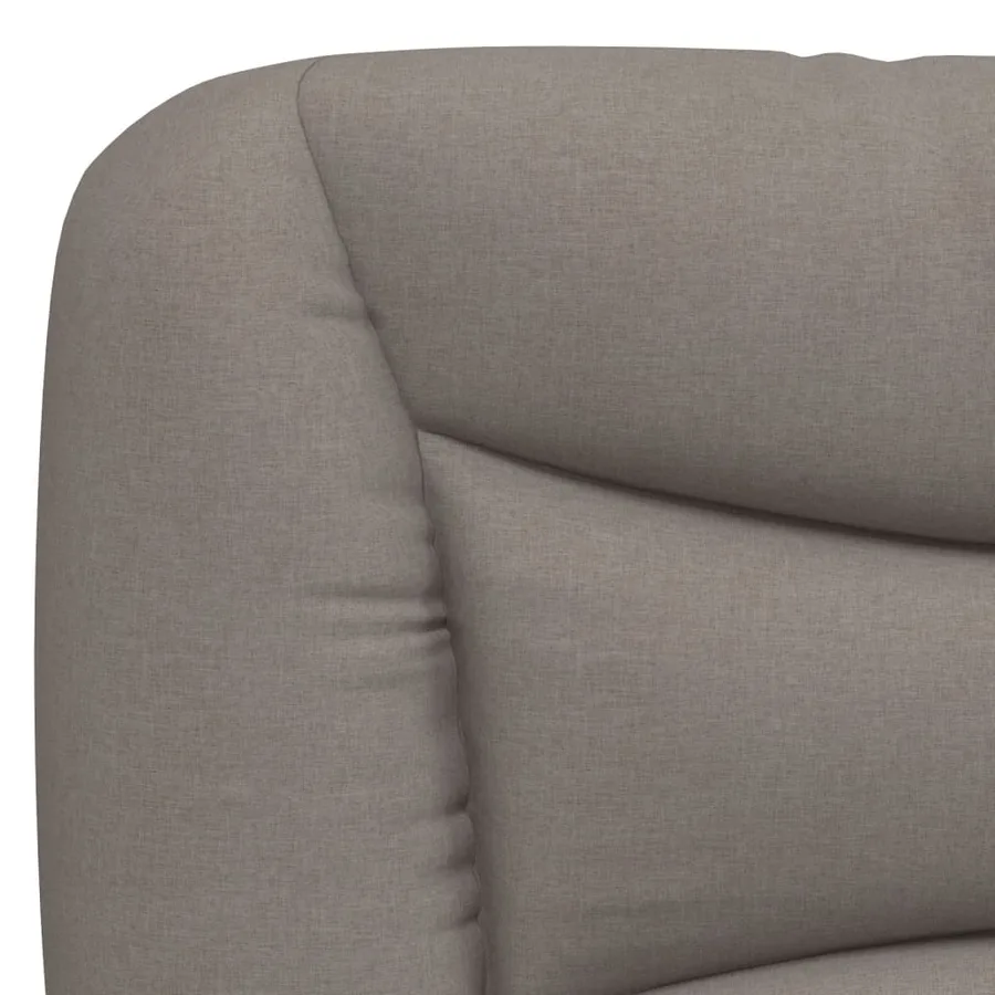 Lit avec matelas Hvar taupe 100x200 cm tissu - 7