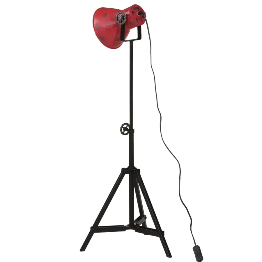 Lampadaire 25 W rouge délavé 35x35x65/95 cm E27 - 5