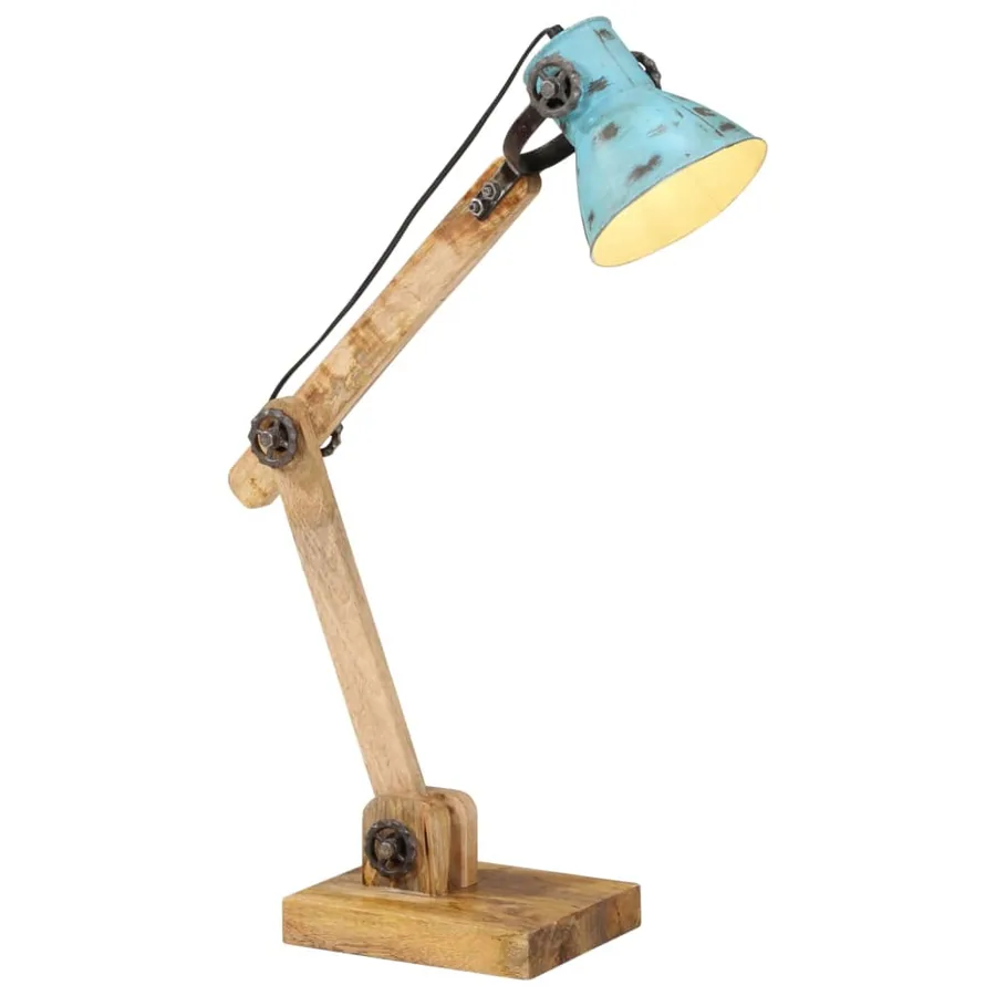 Lampe de bureau 25 W bleu délavé 23x18x96 cm E27
