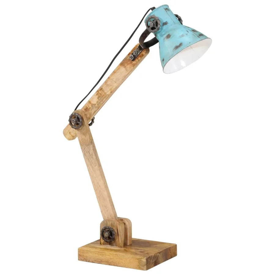 Lampe de bureau 25 W bleu délavé 23x18x96 cm E27 - 2