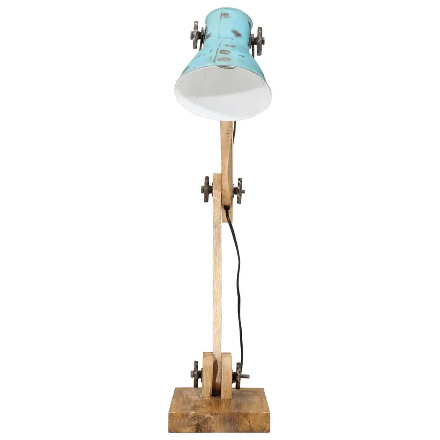 Lampe de bureau 25 W bleu délavé 23x18x96 cm E27 - 3