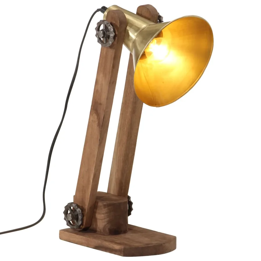 Lampe de bureau 25 W laiton antique 23x13x52 cm E27