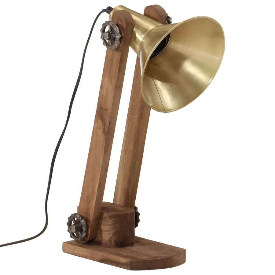 Lampe de bureau 25 W laiton antique 23x13x52 cm E27 - 2