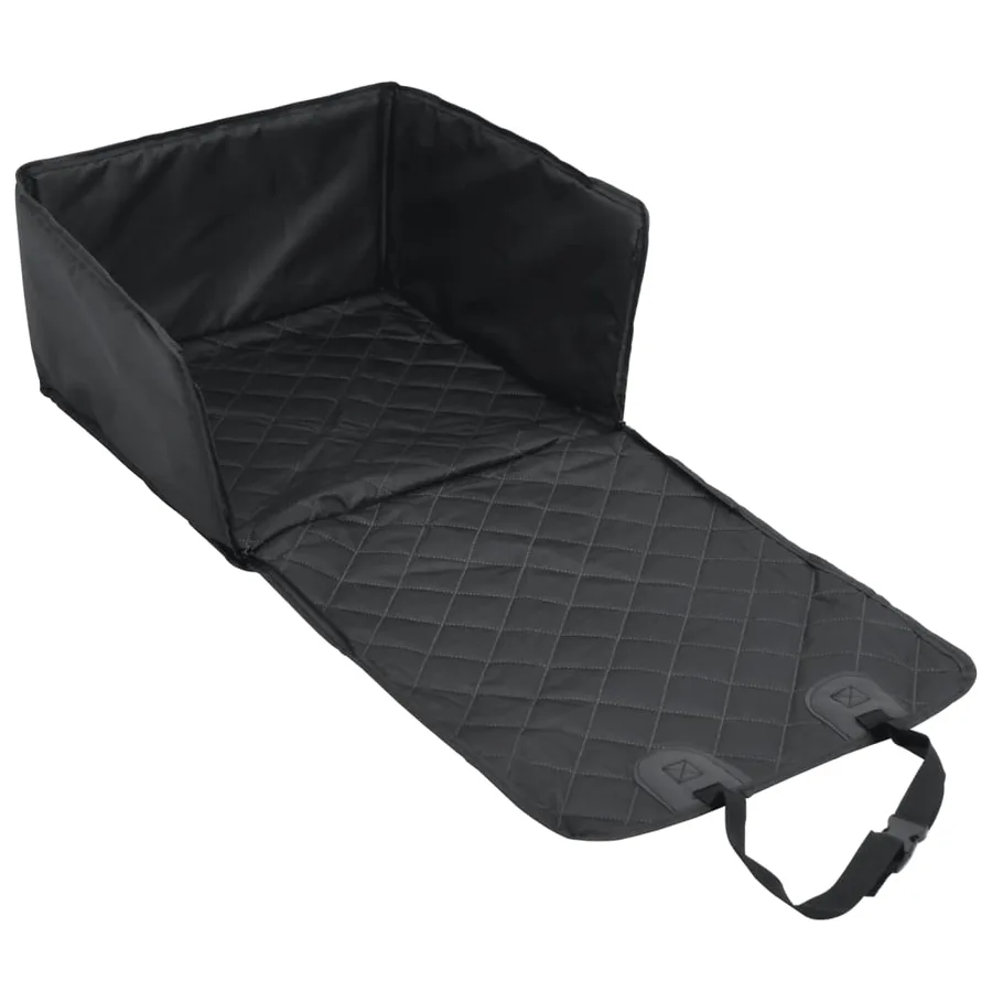 Siège de voiture pour chien noir 45x45x25/55 cm - 6
