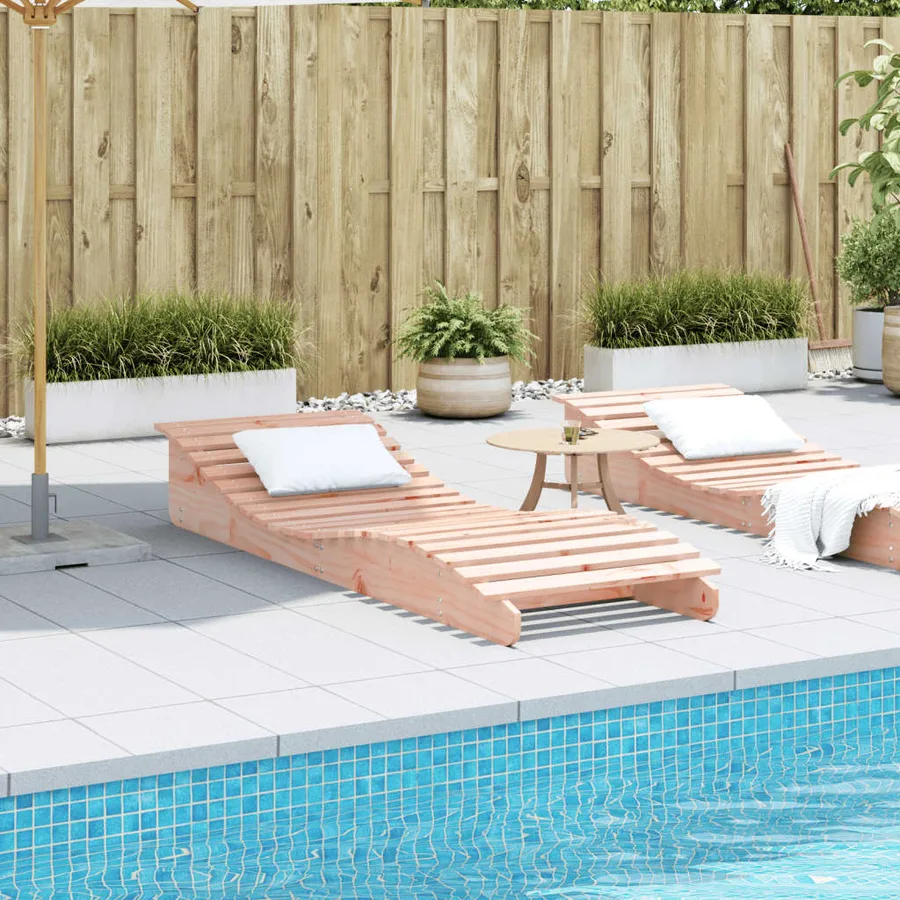 Chaise longue 205x70x31,5 cm bois massif de douglas - 3