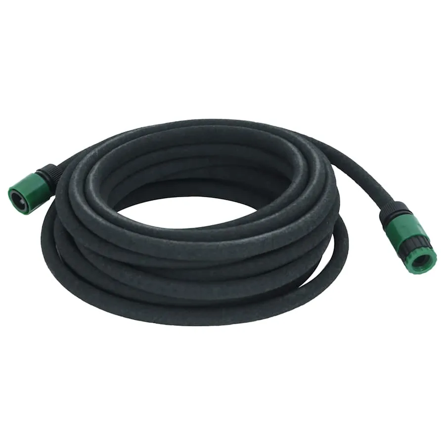 Tuyau d'arrosage de jardin noir 0,6" 10 m caoutchouc - 3