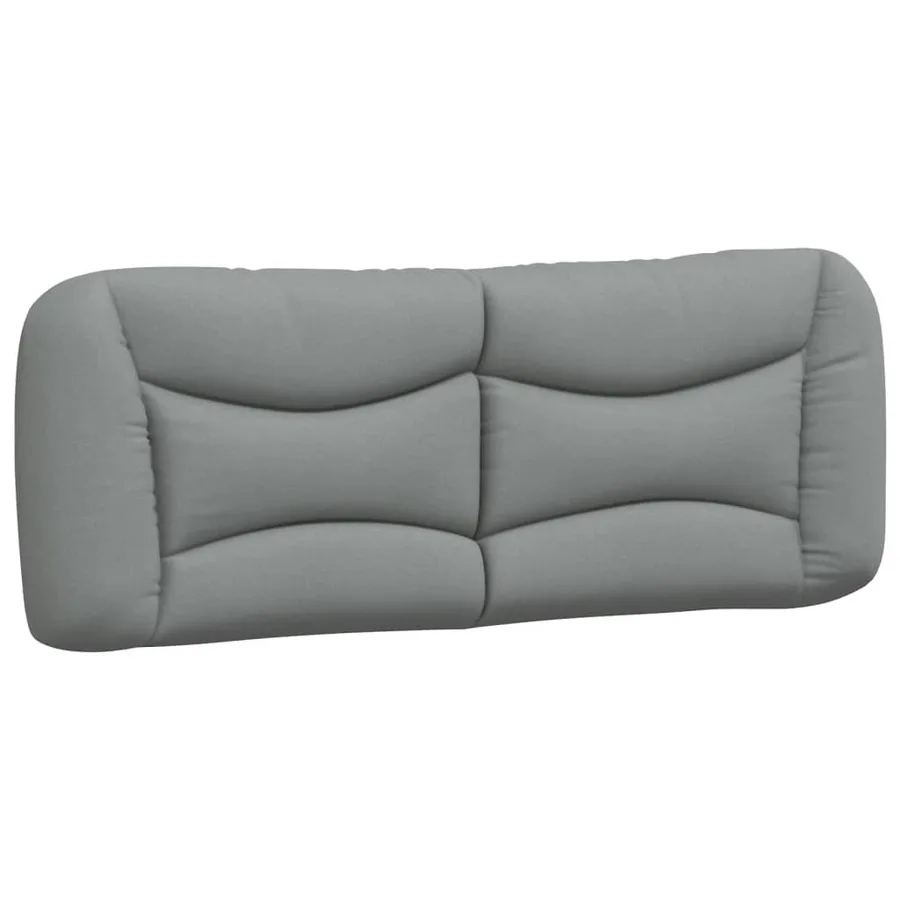 Cadre de lit avec LED sans matelas Hvar gris clair 140x190 cm tissu - 10