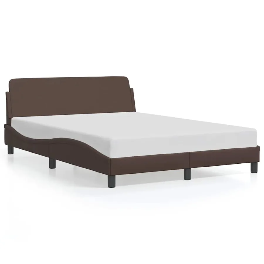 Cadre de lit Dover marron 140x190 cm similicuir - 2
