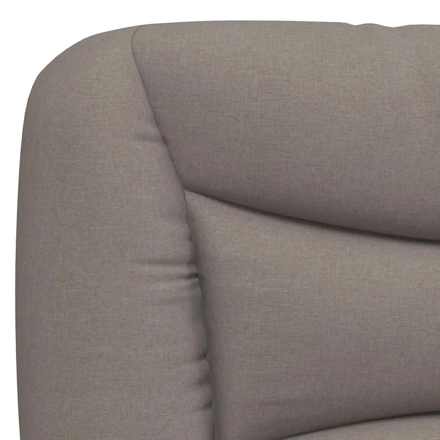 Cadre de lit sans matelas Hvar taupe 140x190 cm tissu - 10