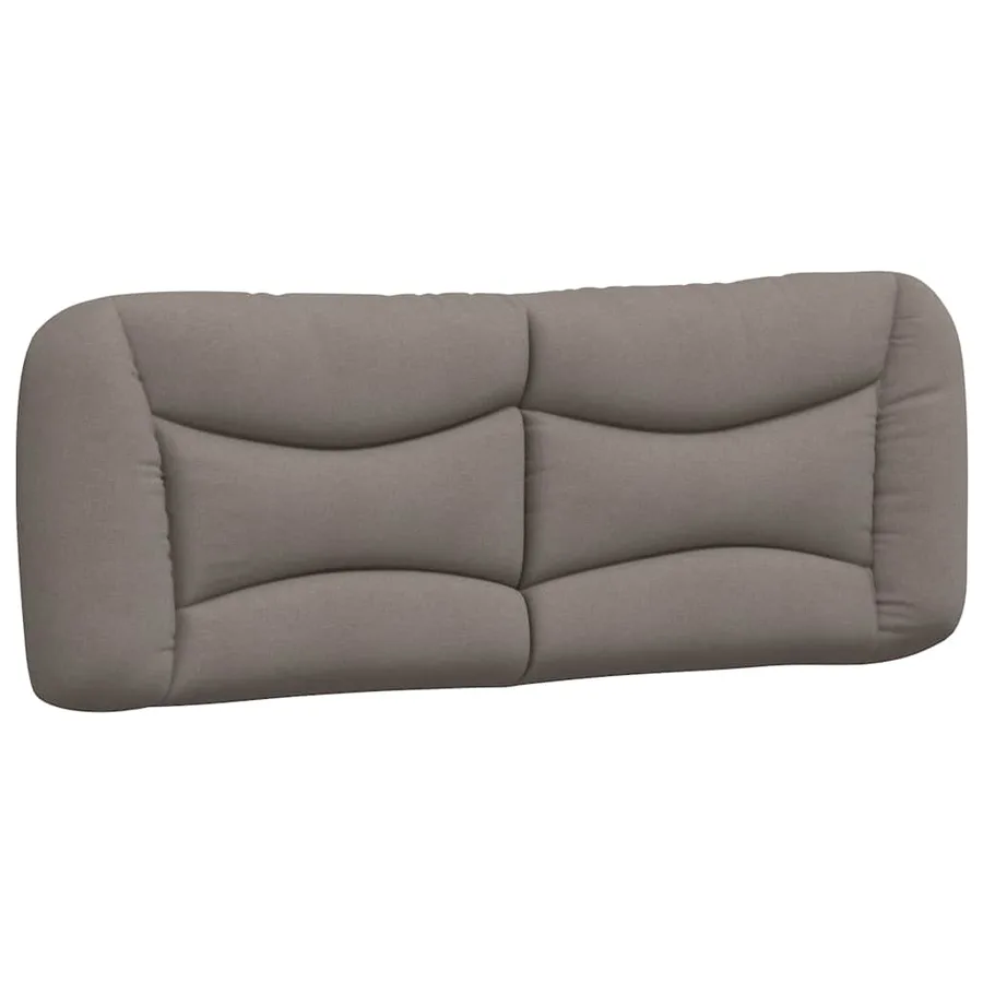Cadre de lit sans matelas Hvar taupe 140x190 cm tissu - 8
