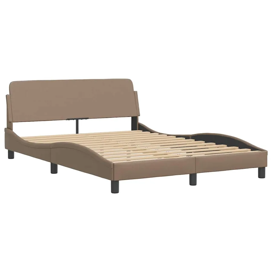 Cadre de lit Dover cappuccino 140x190 cm similicuir - 3