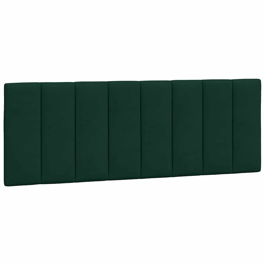 Lit avec matelas Hanko vert foncé 140x190 cm velours - 5
