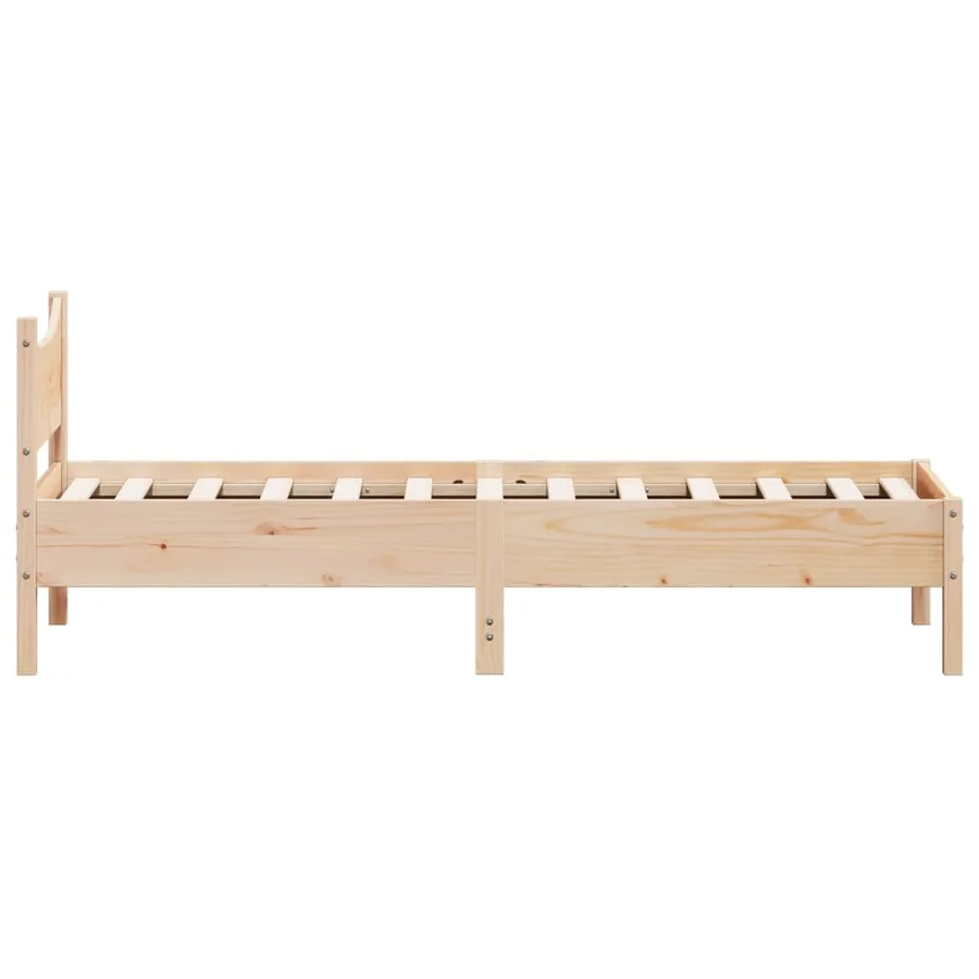 Cadre de lit sans matelas 90x200 cm bois de pin massif - 5
