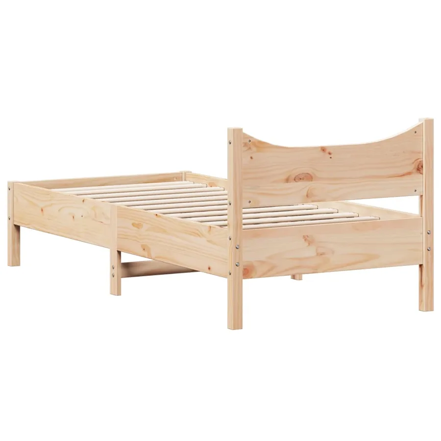 Cadre de lit sans matelas 90x200 cm bois de pin massif - 6