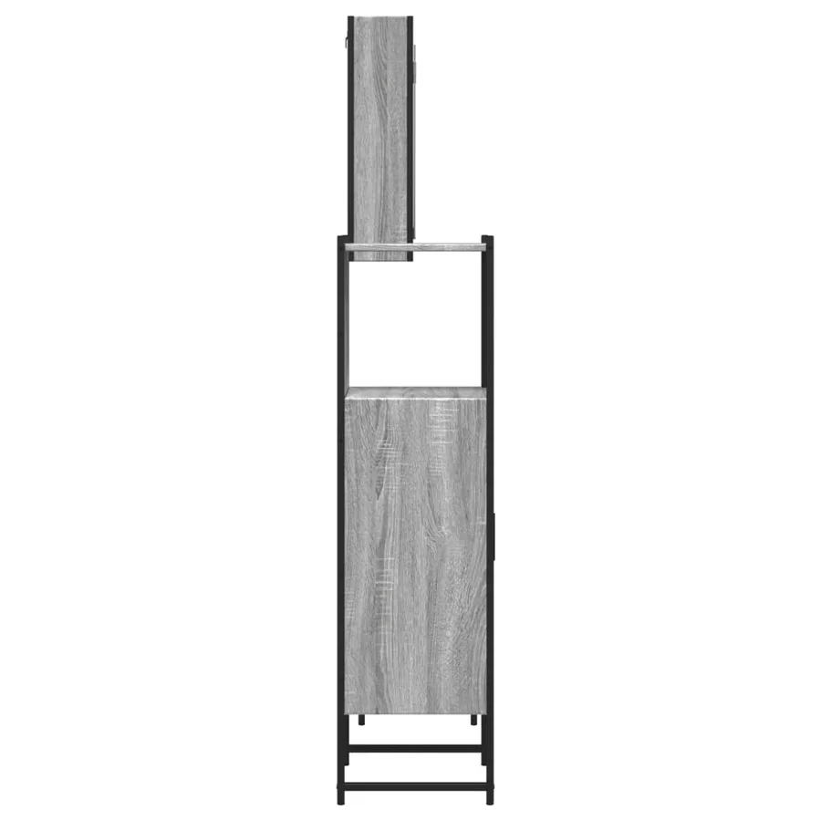 Ensemble d'armoires de salle de bain 3 pcs sonoma gris - 7