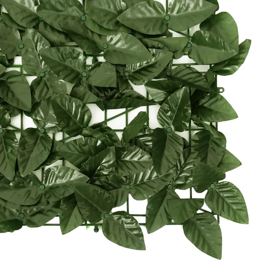 Écran de balcon avec feuilles vert foncé 200x75 cm - 4