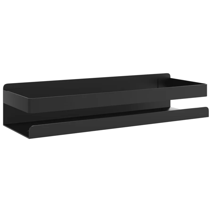 Étagère de douche noir mat acier inoxydable 304 brossé - 2