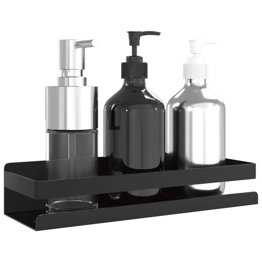 Étagère de douche noir mat acier inoxydable 304 brossé - 3
