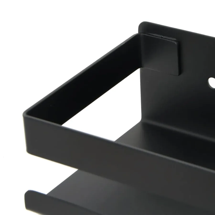 Étagère de douche noir mat acier inoxydable 304 brossé - 7