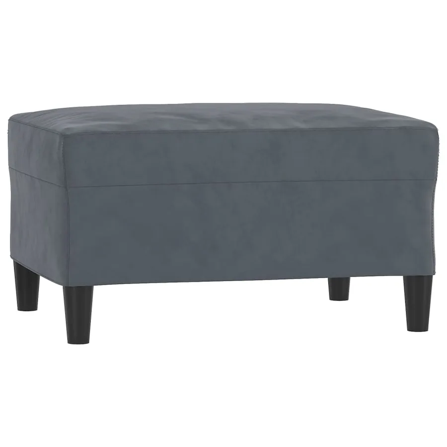 Ensemble de canapés 4 pcs avec coussins Gris foncé Velours - 6