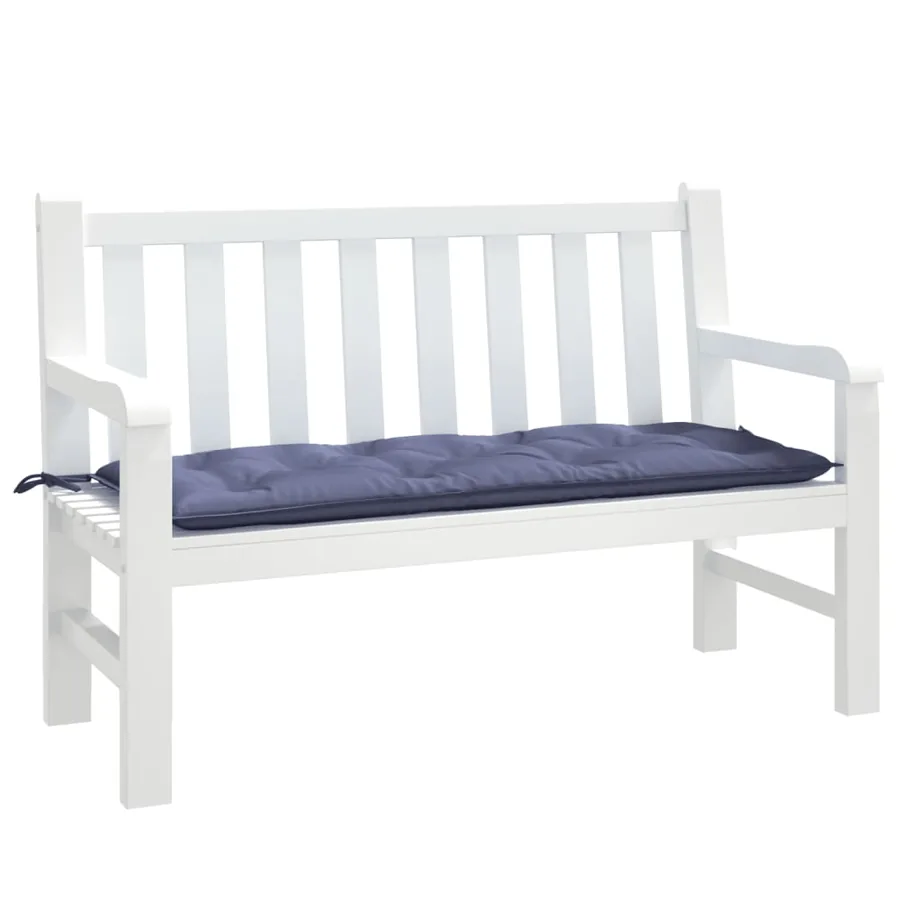 Coussin de banc de jardin bleu marine 120x50x7 cm tissu oxford - 3
