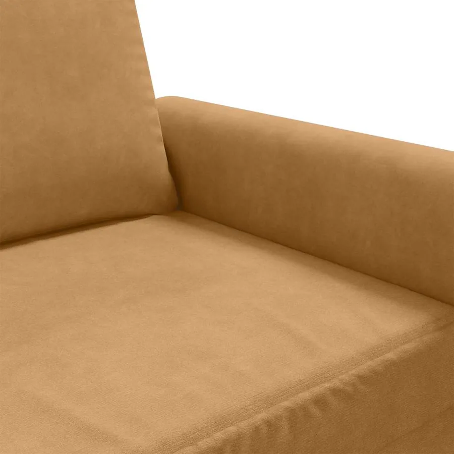 Fauteuil Marron 60 cm Velours - 7