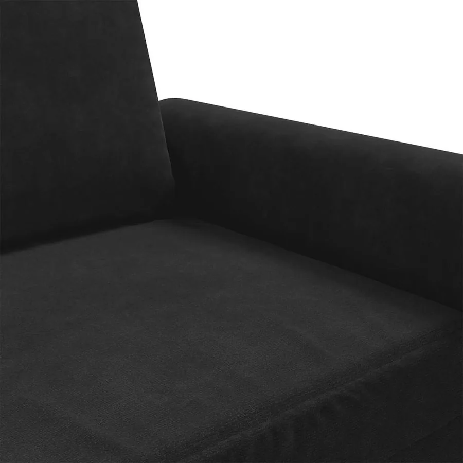 Fauteuil Noir 60 cm Velours - 7