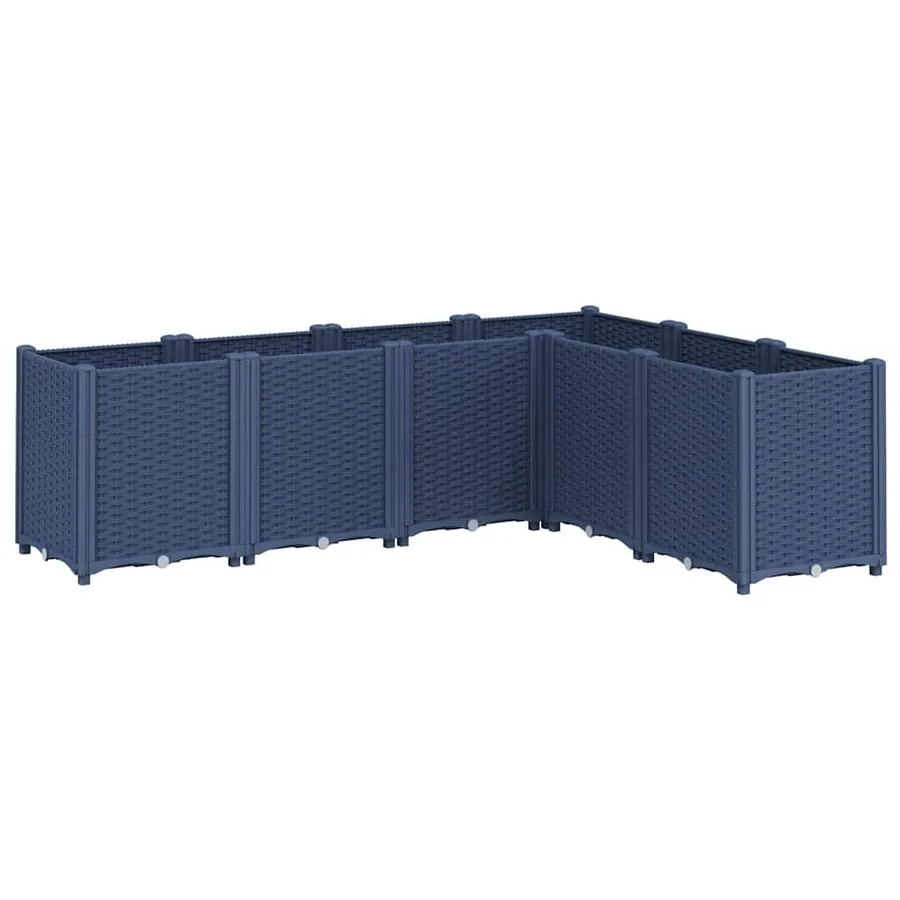 Jardinière bleu gris 160x120x53 cm PP - 2