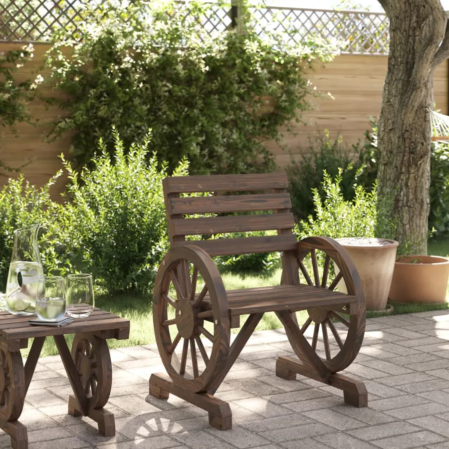Chaises de jardin Bois de sapin massif - 3