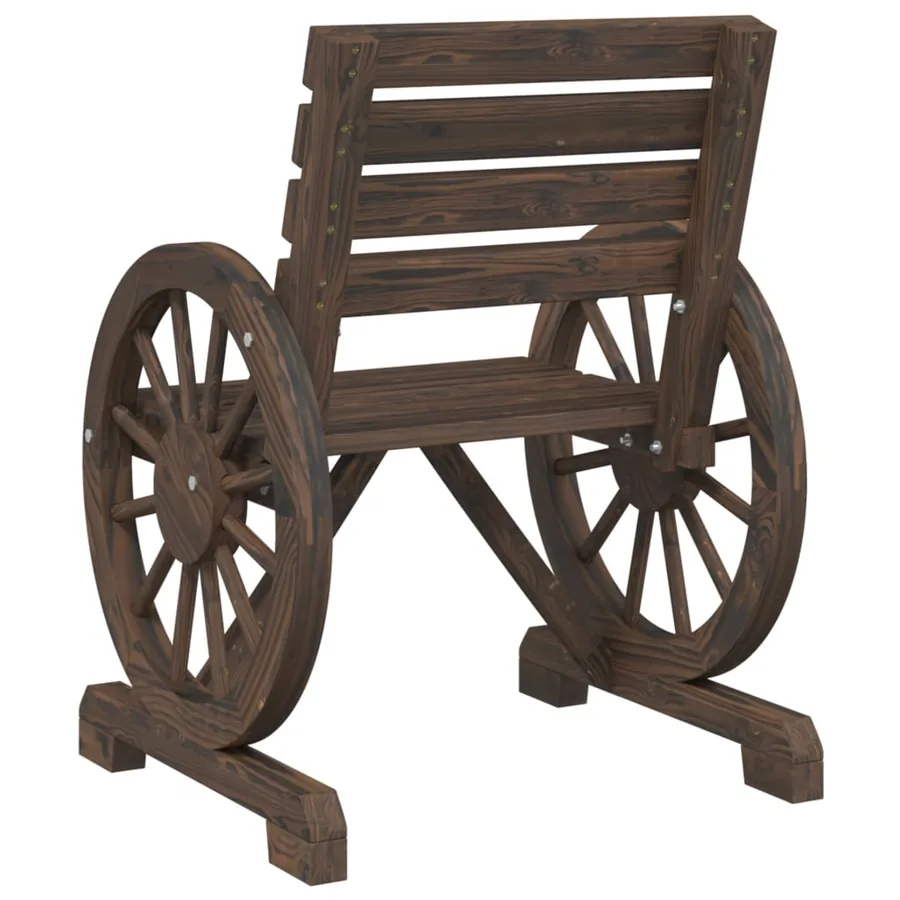 Chaises de jardin Bois de sapin massif - 6