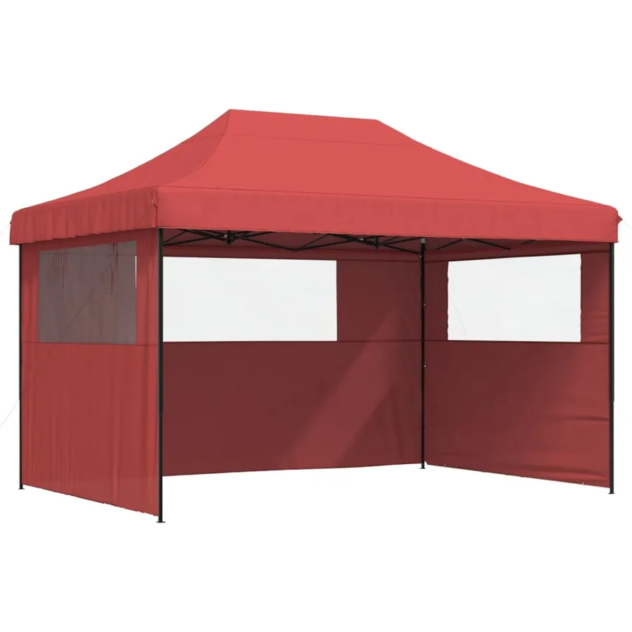 Tente de réception pliable escamotable avec 3 parois latérales - 2