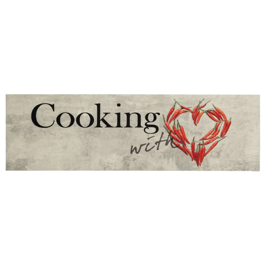 Tapis de cuisine lavable imprimé de piment Cooking 60x180 cm - 2