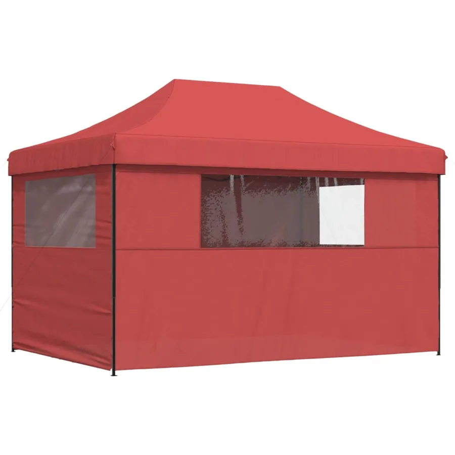 Tente de réception pliable escamotable avec 4 parois latérales - 5