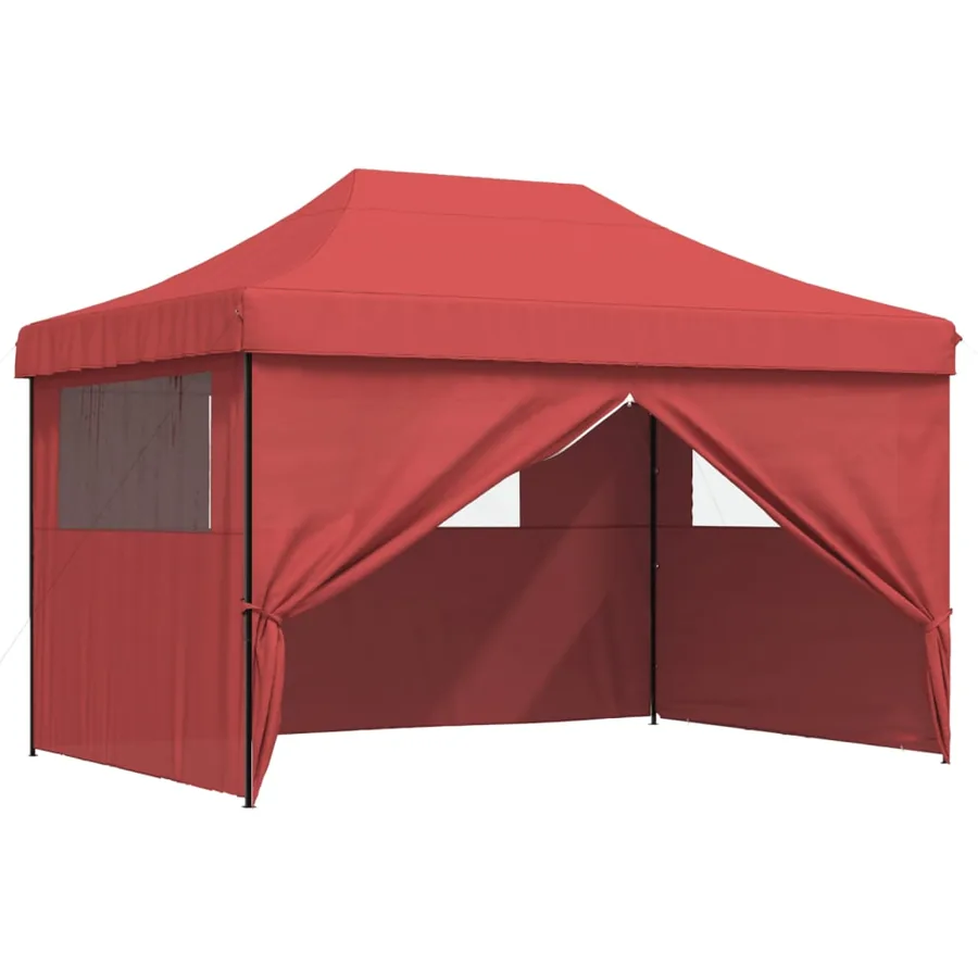 Tente de réception pliable escamotable avec 4 parois latérales - 7