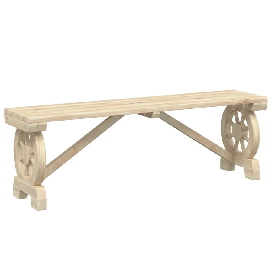Ensemble à manger de jardin 3 pcs bois de sapin massif - 11