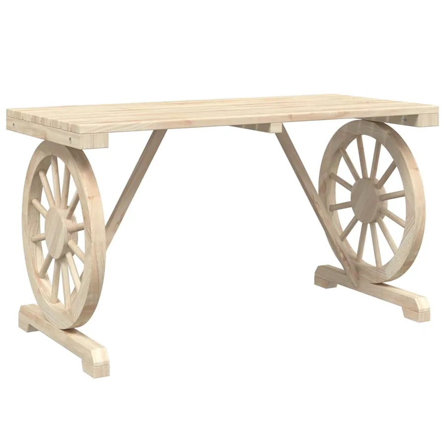 Ensemble à manger de jardin 3 pcs bois de sapin massif - 4