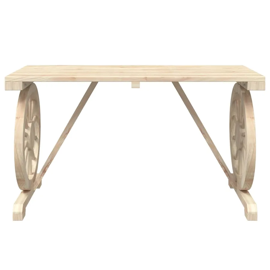 Ensemble à manger de jardin 3 pcs bois de sapin massif - 5