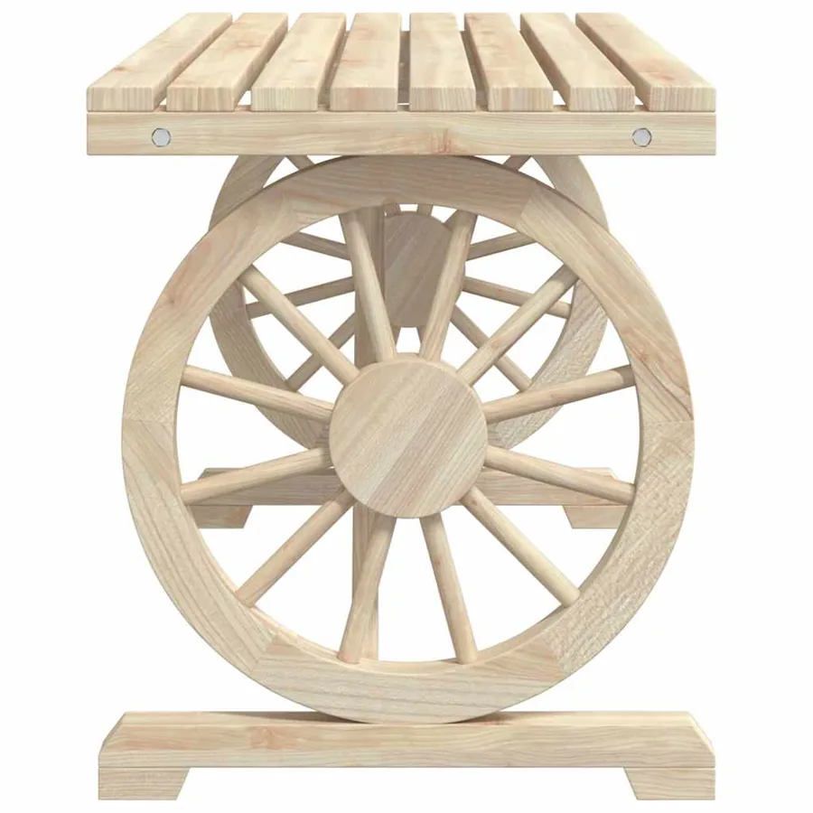 Ensemble à manger de jardin 3 pcs bois de sapin massif - 6