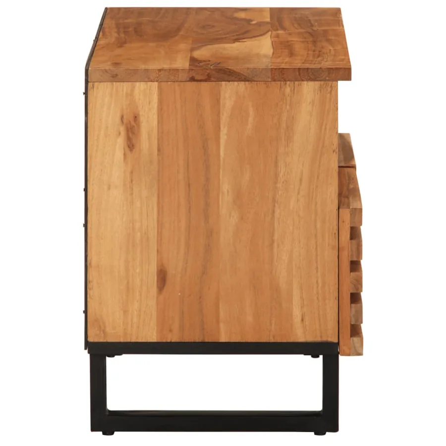 Meuble TV 70x34x46 cm bois d'acacia massif - 3