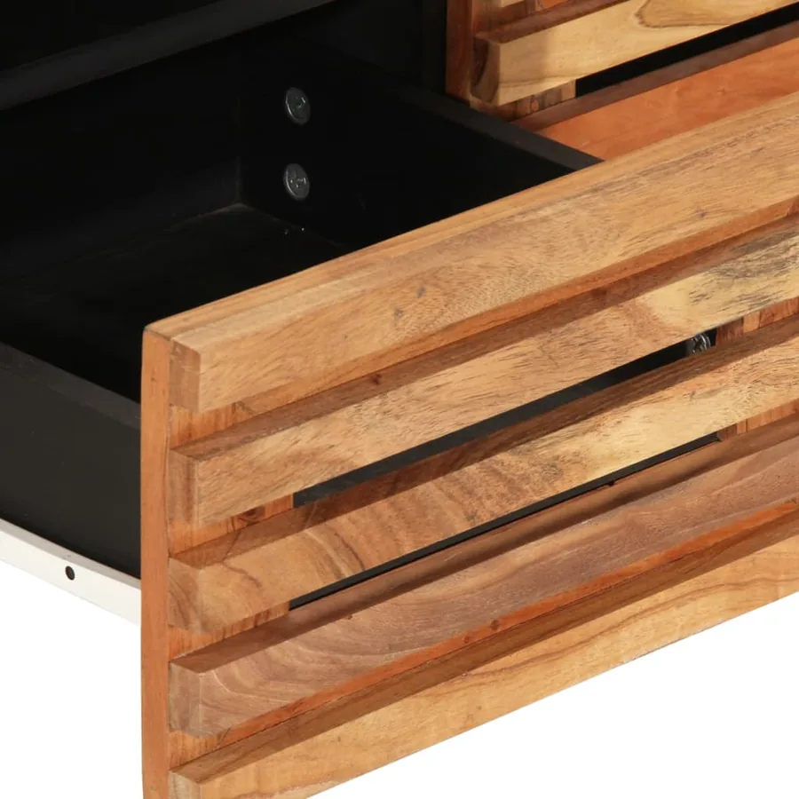 Meuble TV 70x34x46 cm bois d'acacia massif - 8
