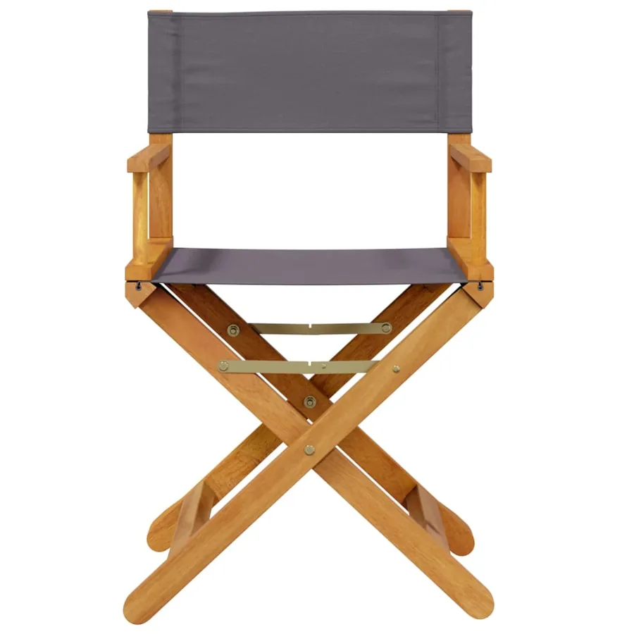 Chaises pliables de jardin lot de 8 gris foncé tissu - 4