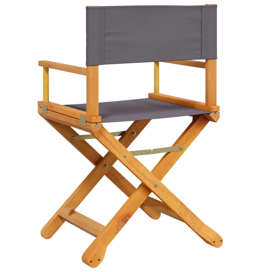 Chaises pliables de jardin lot de 8 gris foncé tissu - 6