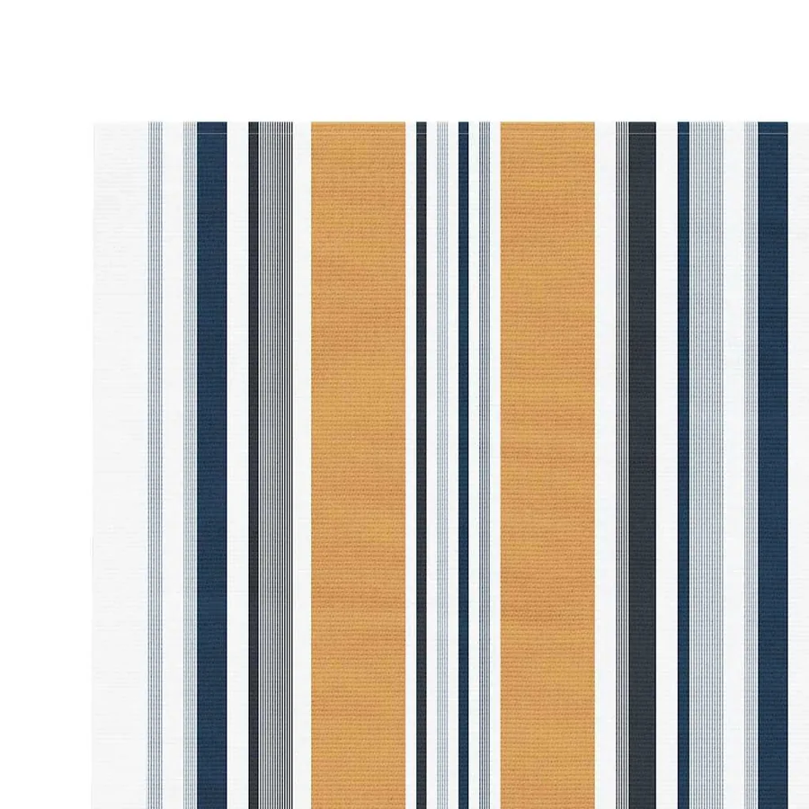 Tissu de remplacement pour auvent orange et bleu 4x3,5 m polyester - 4